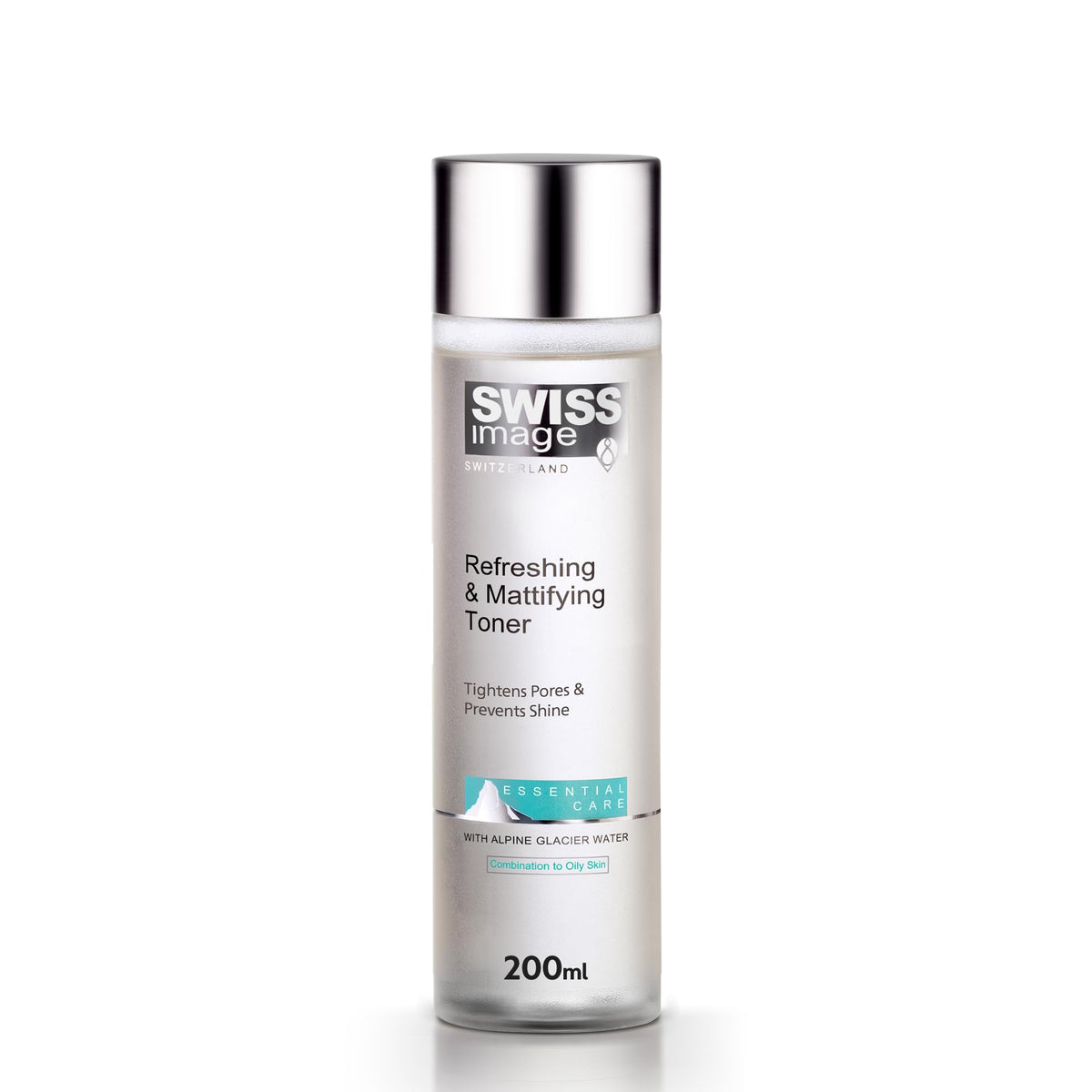 Swiss Image Refreshing & Mattifying Facial Toner 200ml | Oil Control, Pore Tightening & Skin Soothing | Hydrating Facial Toner for Oily, Acne-Prone & Combination Skin | For Men & Women | Swiss Made