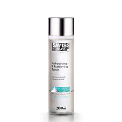 Swiss Image Refreshing & Mattifying Facial Toner 200ml | Oil Control, Pore Tightening & Skin Soothing | Hydrating Facial Toner for Oily, Acne-Prone & Combination Skin | For Men & Women | Swiss Made