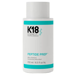 K18 PEPTIDE PREP™ Color-Safe Detox Clarifying Shampoo, Non-Stripping, pH-Optimized Cleanse, Removes Product Buildup, Dirt, Oils & Metals, 8.5 Fl Oz
