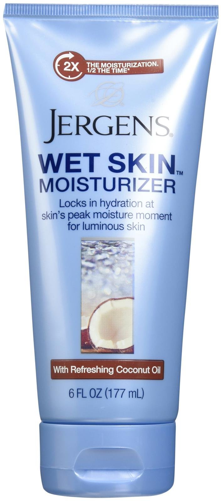 SHEA MOISTURE Jergens Wet Skin Moisturizer, Coconut Oil, 6 oz