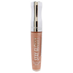 Rimmel Stay Glossy Lip Gloss - Non-Sticky and Lightweight Formula for Lip Color and Shine - 122 All Nighter, 18oz