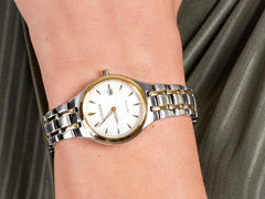 Citizen Women's Analogue Solar Powered Watch with Stainless Steel Strap EW2484-82B