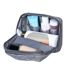 TERRIFI External Hard Drive Case Bag, Electronics Accessories Organizer Bag, Travel Organizer Bag for Men, Portable Gadget Bag for Cables, Headphone, Charger, Power Bank, Memory Card（Grey）