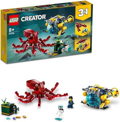 LEGO Creator 3in1 Sunken Treasure Mission 31130 Building Blocks Toy Set; Toys for Boys, Girls, and Kids (522 Pieces)