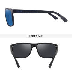 PUKCLAR Polarized Sunglasses Men Women - Rectangular Hiking Lightweight Material TR90 Frame UV400 Sports Outdoor Golf Cycling Fishing Eyewear Sunglasses