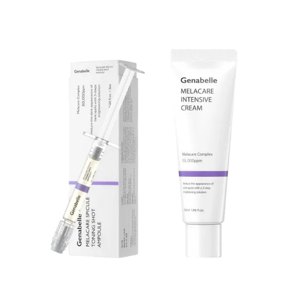Genabelle Melacare Intensive Duo - Melacare Intensive Cream (1.69 fl oz) & Spicule Toning Shot Ampoule (0.03 fl oz* 3ea)