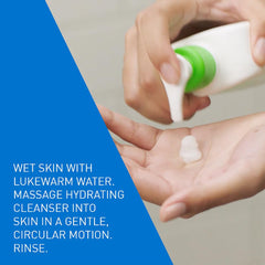 CeraVe Hydrating Cleanser | Face and Body Wash for Normal to Dry skin with Hyaluronic Acid and Ceramides | Fragrance Free Paraben Free |16Oz, 473 ml (Pack of 1)