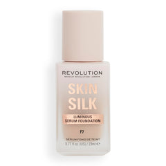 Makeup Revolution, Skin Silk Serum Foundation, Light to Medium Coverage, Contains Hyaluronic Acid, F7, 23 ml