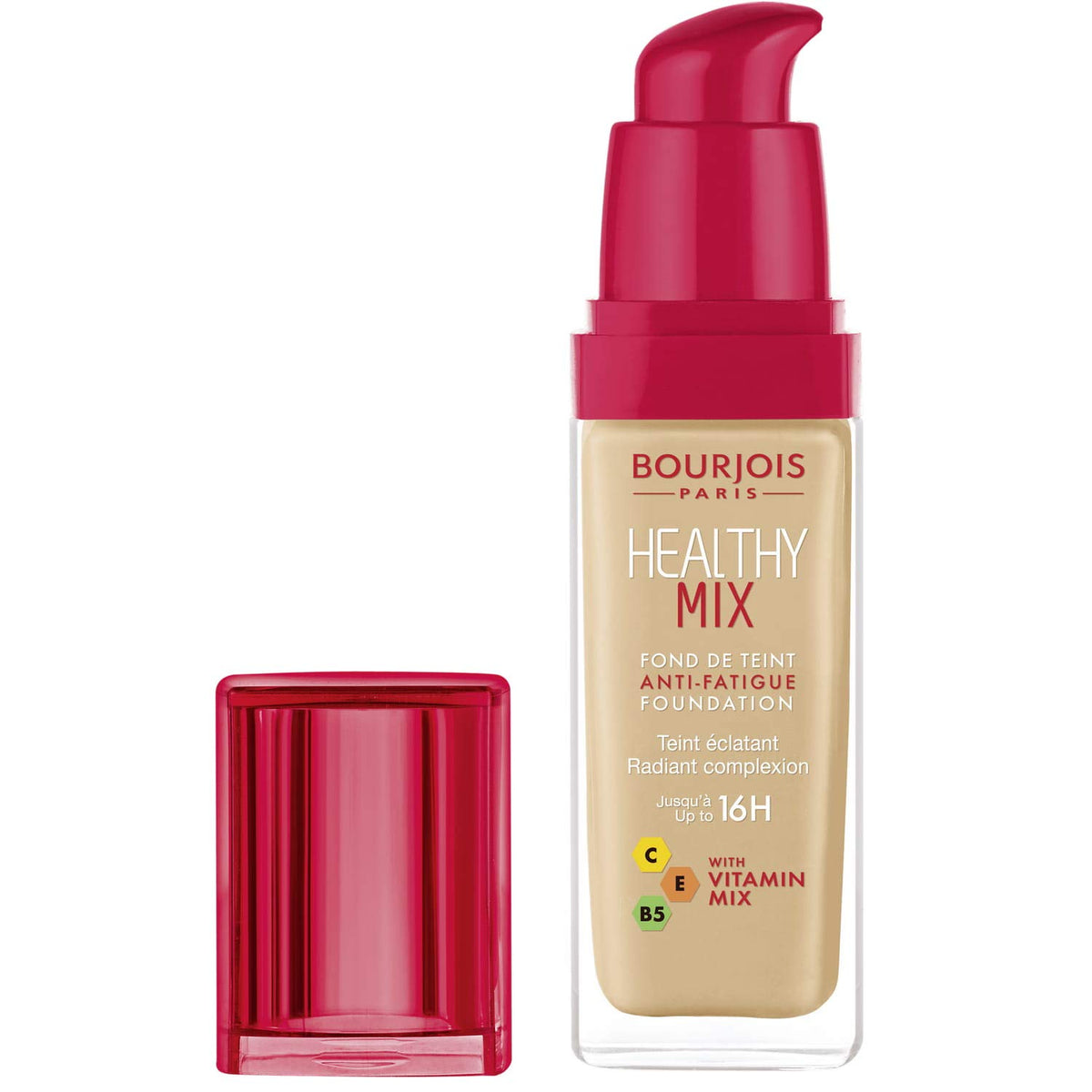 Bourjois Healthy Mix Anti-Fatigue Foundation. 54 Beige, 30 ml - 1.0 Fl Oz