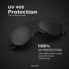 KALIYADI Classic Aviator Sunglasses for Men Women Driving Sun glasses Polarized Lens UV Blocking