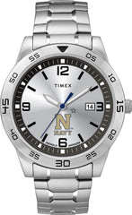 Timex Tribute Men's Citation 42mm Quartz Watch with Stainless Steel Strap - Navy Midshipmen