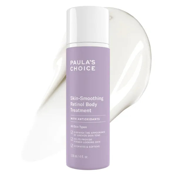 Paula's Choice Retinol Skin-Smoothing Body Lotion Treatment, Body Cream with Shea Butter, Vitamin C & E Lotion, All Skin Types, Anti-Aging Body Moisturizer, Reduce Dryness, Fragrance-Free, 4oz