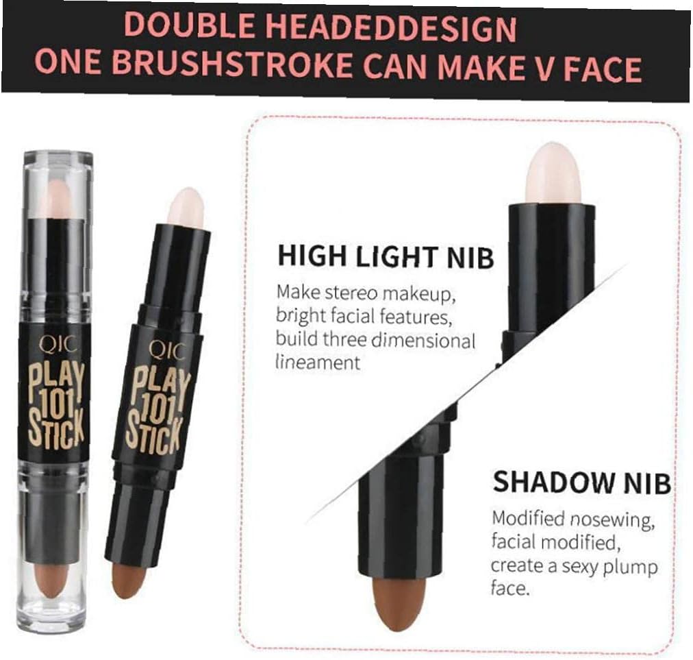 1PC Double ended Wonder Contouring Pen Bronzer And Highlighter Stick Makeup Concealer Cosmetic for 3D Makeup Effect(2)