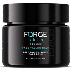 Forge Skin Wrinkle Defense Beef Tallow Balm for Men [TALLOW-BASED] Moisturizer for Face Hydration - Hydrating Anti Aging Skin Cream - Natural Facial Skincare Lotion with Essential Oils (1.7 OZ)