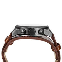 Curren 8225 Casual Decorative Sub-dial Male Quartz Watch Brown watch for Men - Casual Watch Brown