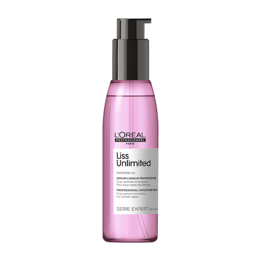 L’Oréal Professionnel | Liss Unlimited Soothing Anti-Frizz Blowdry Serum With Prokeratin For Rebellious Frizzy Hair & Straightened Hair | SERIE EXPERT - 125ml