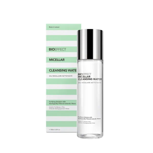Bioeffect Micellar Cleansing Water | Purifying Solution for Face with Icelandic Water | Remove Makeup, Non-Drying, Fragrance-Free, for All Skin Types, 200 mL / 6.76 oz