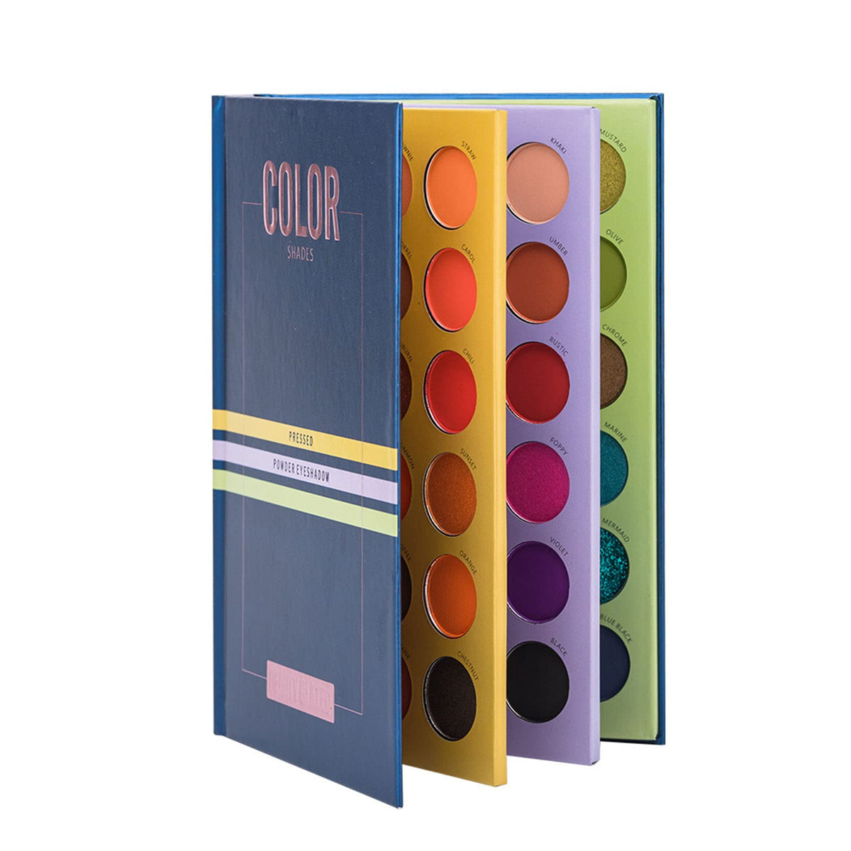 Fawoonu Eyeshadow, 72 Colors Eyeshadow Palette 3 Layers Book Shaped Eye Shadows Matte Shimmer Eyeshadows Eye Makeup Pallet Cosmetics Kit Long Lasting