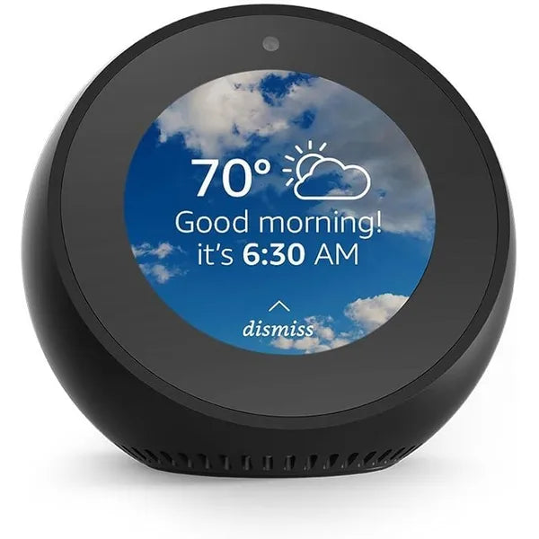 Amazon Echo Spot Smart Speaker With Screen - Black