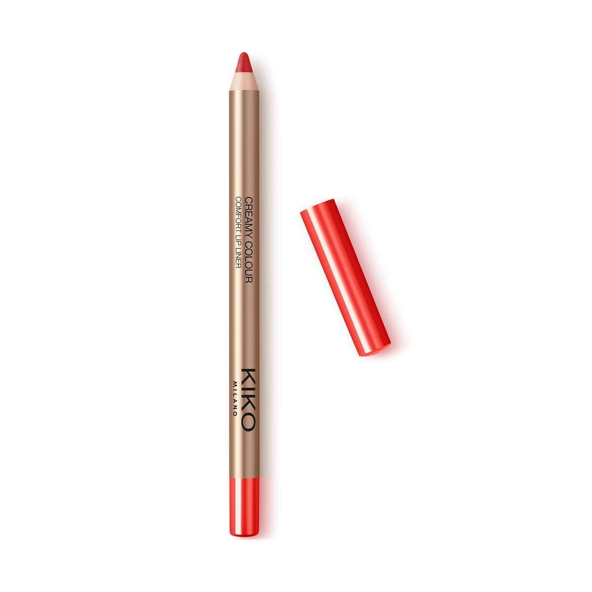 KIKO Milano Creamy Colour Comfort Lip Liner 17 | Long-lasting Pencil, 17 Papaya