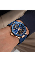 Guess Men's Watch R2 GW0803G2 Silicone, blue, Bracelet