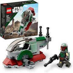 LEGO 75344 Star Wars Boba Fett's Starship Microfighter, Buildable Toy Vehicle with Adjustable Wings and Flick Shooters, The Mandalorian Set for Kids