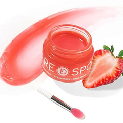 SPODARE Sleeping Lip Mask Strawberry Overnight Lip Treatment, Lip Care Hydration, Repair for Dry Cracked Lips, Vitamin C, Soft and Nourished Lips Overnight, Christmas, with Shea Butter 0.42 Fl Oz