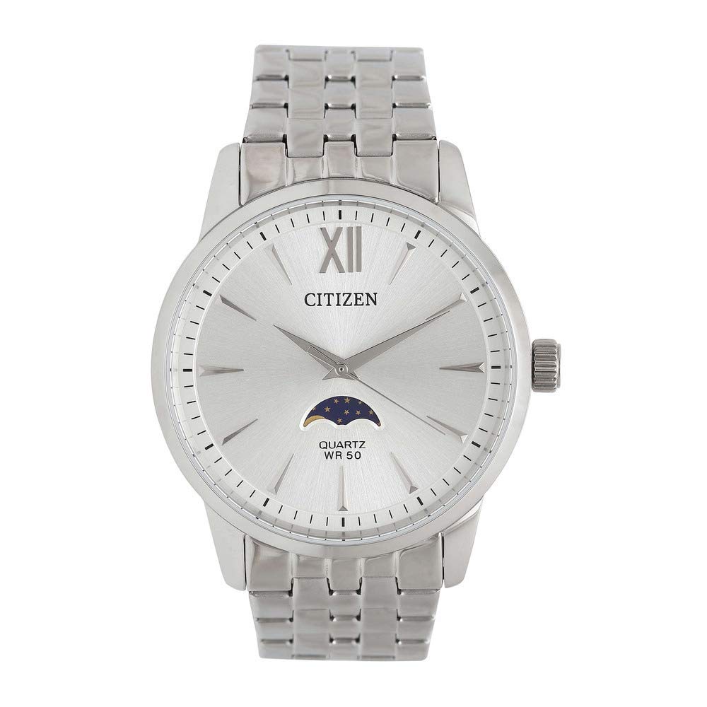 Citizen Mens Quartz Watch, Analog Display and Stainless Steel Strap - AK5000-54A