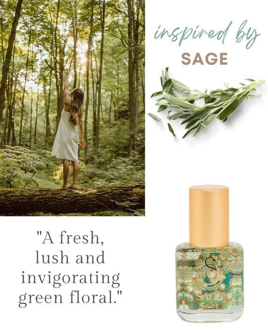 SAGE Roll On Perfume Oil by The Sage Lifestyle, 1/4 Oz/7 ml