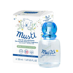 Mustela Musti Eau de Soin Parfumee - Delicate Fragrance for Boys & Girls - with Chamomile & Honey Extracts - AlcoholFree - 50ml