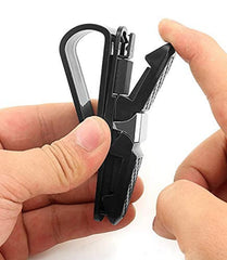 SKY-TOUCH Sun Glasses Holder Clip Hanger for Car Sun Visor, Mount Ticket Card Clip Sun Glasses and Eye Glasses, Double-End Clip Holder for your Car, 180° Rotational Glasses Holder