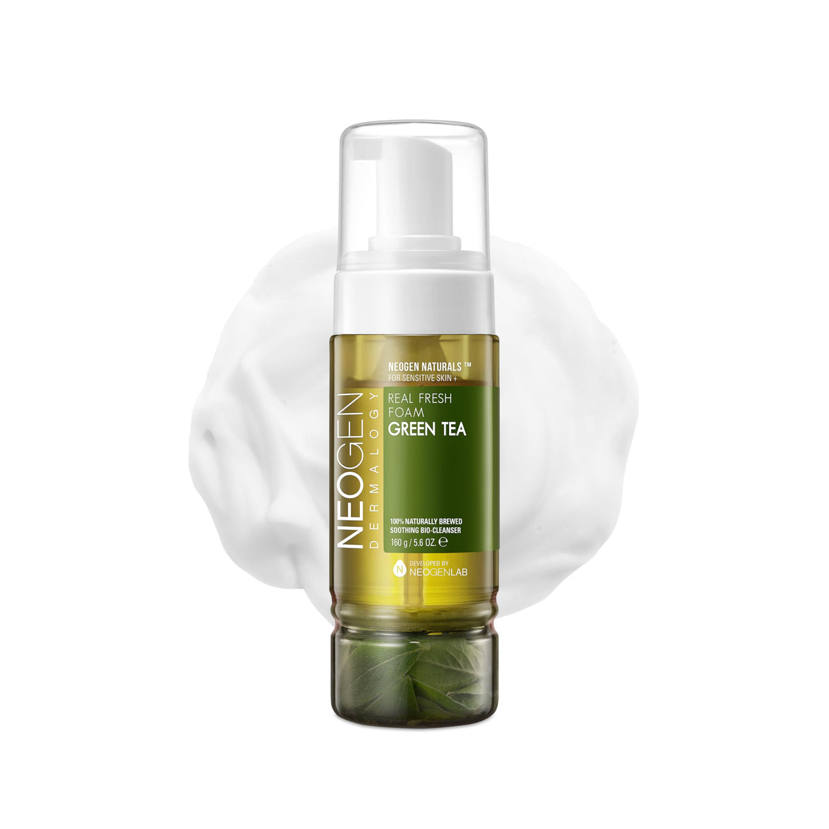 NEOGEN DERMALOGY Real Fresh Foam Cleanser 5.6 Fl Oz 160g - Hydrating Gentle Cleansing with Clean Beauty Korean Skin Care