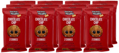Freakin Healthy Chocolate Chip Cookies, Soft Baked Biscuits, Made with Raw Choco, Plant Based Kids Snacks, Launch box friendly treat - 336g, Pack of 12