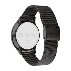 Calvin Klein TIMELESS MESH MF Women's Watch, Analog - Black