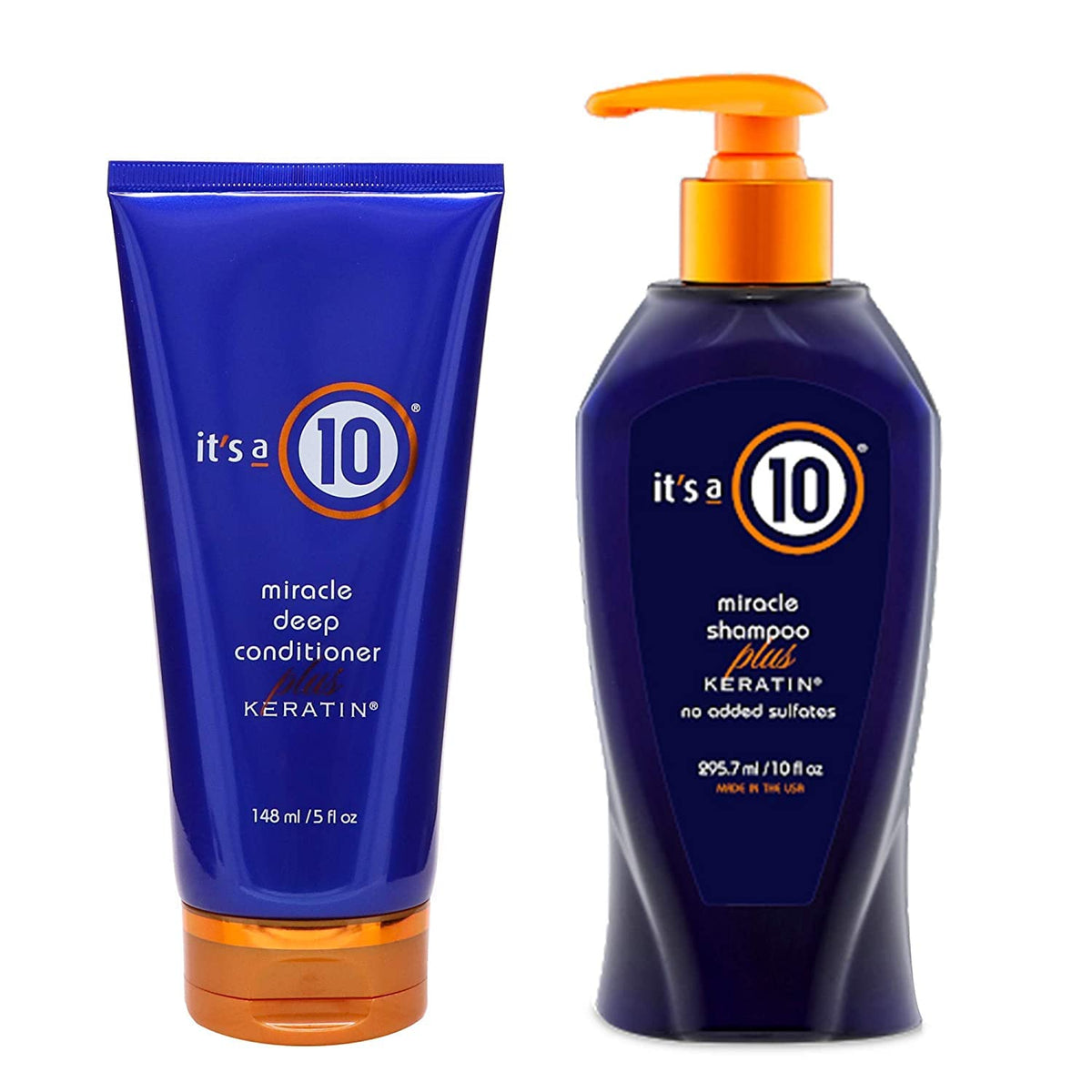 It's a 10 Miracle Shampoo Plus Keratin 10 oz & Deep Conditioner 5 oz Duo