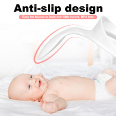 PEUTIER 4pcs Baby Bottle Handles For Philips Avent, White Baby Bottle Holder With Easy Handles For Baby Self-Feeding Independent Of Each Other Drinking