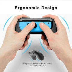 T Tersely Grips for Nintendo Switch Joycon Controller 2 Pack - Game Accessories Joy-Con Handheld Joystick Remote Control Holder Joy Con Kit (Black+Black)