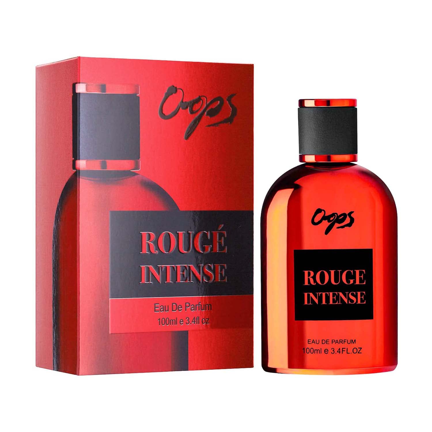 Oops Eau De Parfum - Rouge Intense | Premium Oriental Woody Scent | Unisex Perfume | Long Lasting Fragrance | Luxury Perfume For Men & Women | Ideal Gift For Men & Women | 100ml | Made in U.A.E