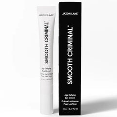 JAXON LANE Under Eye Cream for Dark Circles and Puffiness | SMOOTH CRIMINAL Age Defying Niacinamide and Caffeine Eye Cream for Puffy Eye Bags Treatment for Men Anti Aging & Wrinkle Removal with Bakuchiol, 0.47 Fl Oz