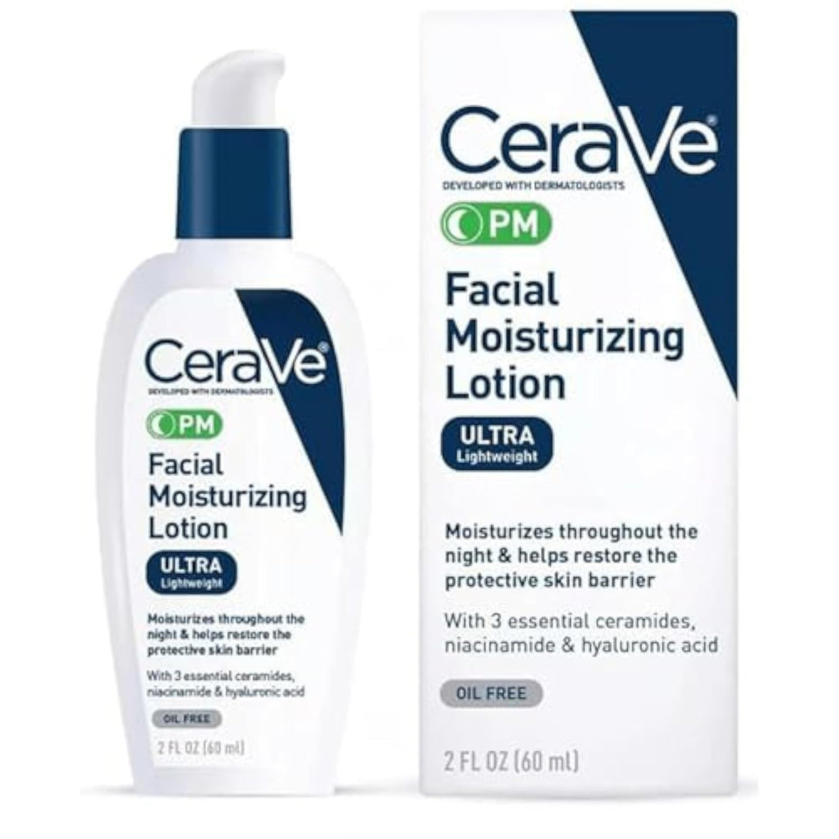 CeraVe, PM Facial Moisturizing Lotion, 3 fl oz (89 ml)