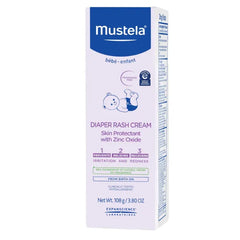 Mustela-Baby Diaper Rash Cream 123 - Skin Protectant with Zinc Oxide - Fragrance Free & Paraben Free - with 98% Natural Ingredients