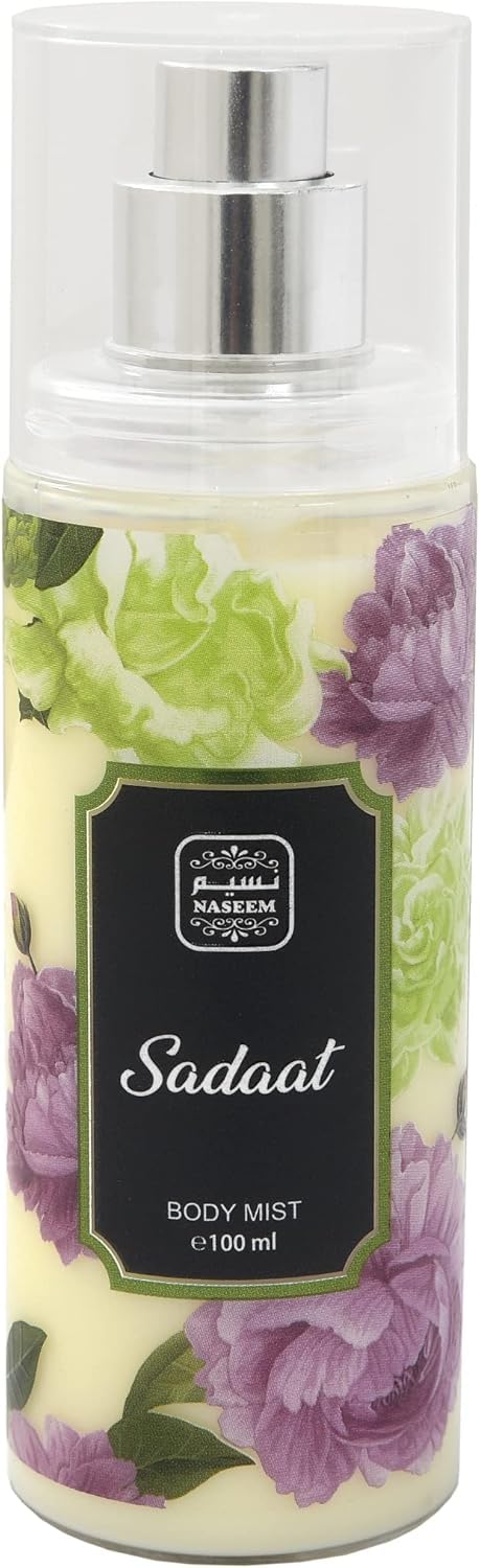 Naseem Perfumes Sadaat Body Mist – Refreshing Subtle Eau De Parfum for Men & Women, Long-Lasting Fragrance, 100 ml