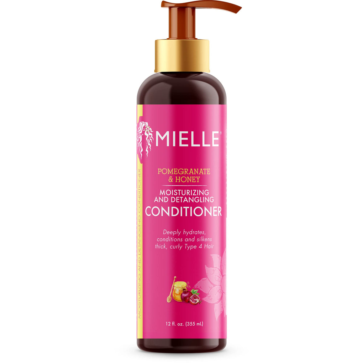 Mielle Organics Pomegranate & Honey Moisturizing and Detangling Conditioner for Type 4 Hair, 12 Ounces
