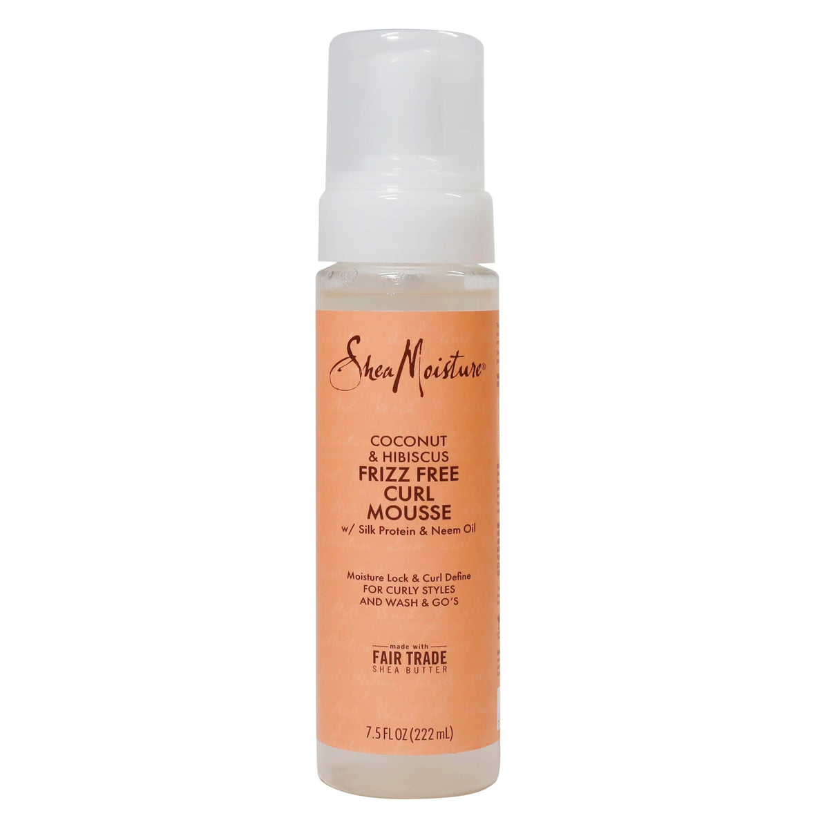 SHEA MOISTURE Coconut & Hibiscus Frizz-Free Curl Mousse For Unisex, 220 ml