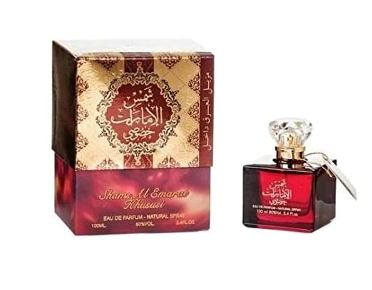 Ard Al Zaffran Shams Emarat Khususi 100ml with Deo Inside Fragrance Spray