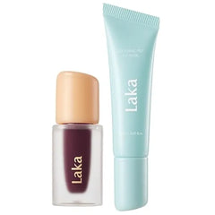 Laka Fruity Glam Lip Tint #123 Unsweet Berry + Soothing Prep Lip Mask