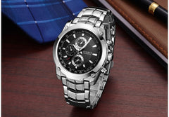 Curren Casual Watch For Men Analog Metal - 8025 - Silver