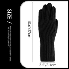 TERRIFI Winter Knit Gloves for Men Women, Touch Screen Texting Gloves, Warm Knitted Glove for Outdoor Soft Elastic Lining, 3Pack