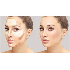 Glomic professional waterproof foundation, concealer, face powder, sketch eyeliner and blender. combo (set of 5)