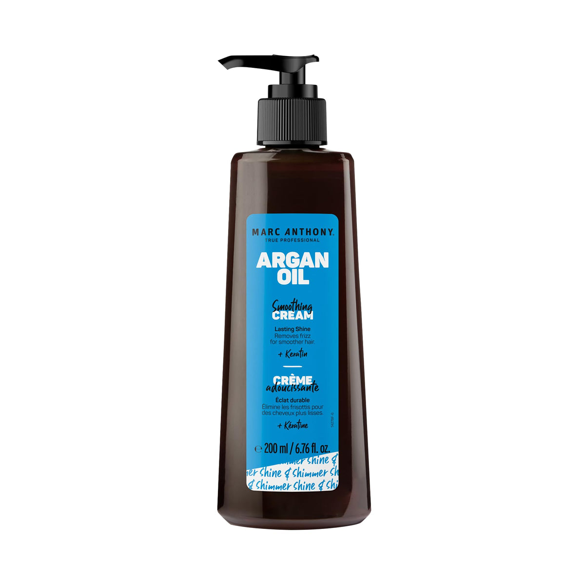 Marc Anthony Argan Oil Smoothing Cream with Keratin, Lightweight Hair Styler for Lasting Shine & Removes Frizz for Smooth Hair - Nourishing Argan Oil of Morocco & Olive Oil - Sulfate & Paraben Free - 200ml
